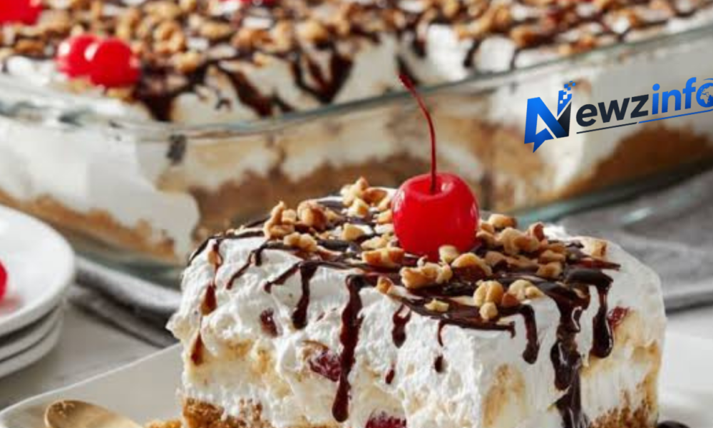 Banana Split Cake with Pudding