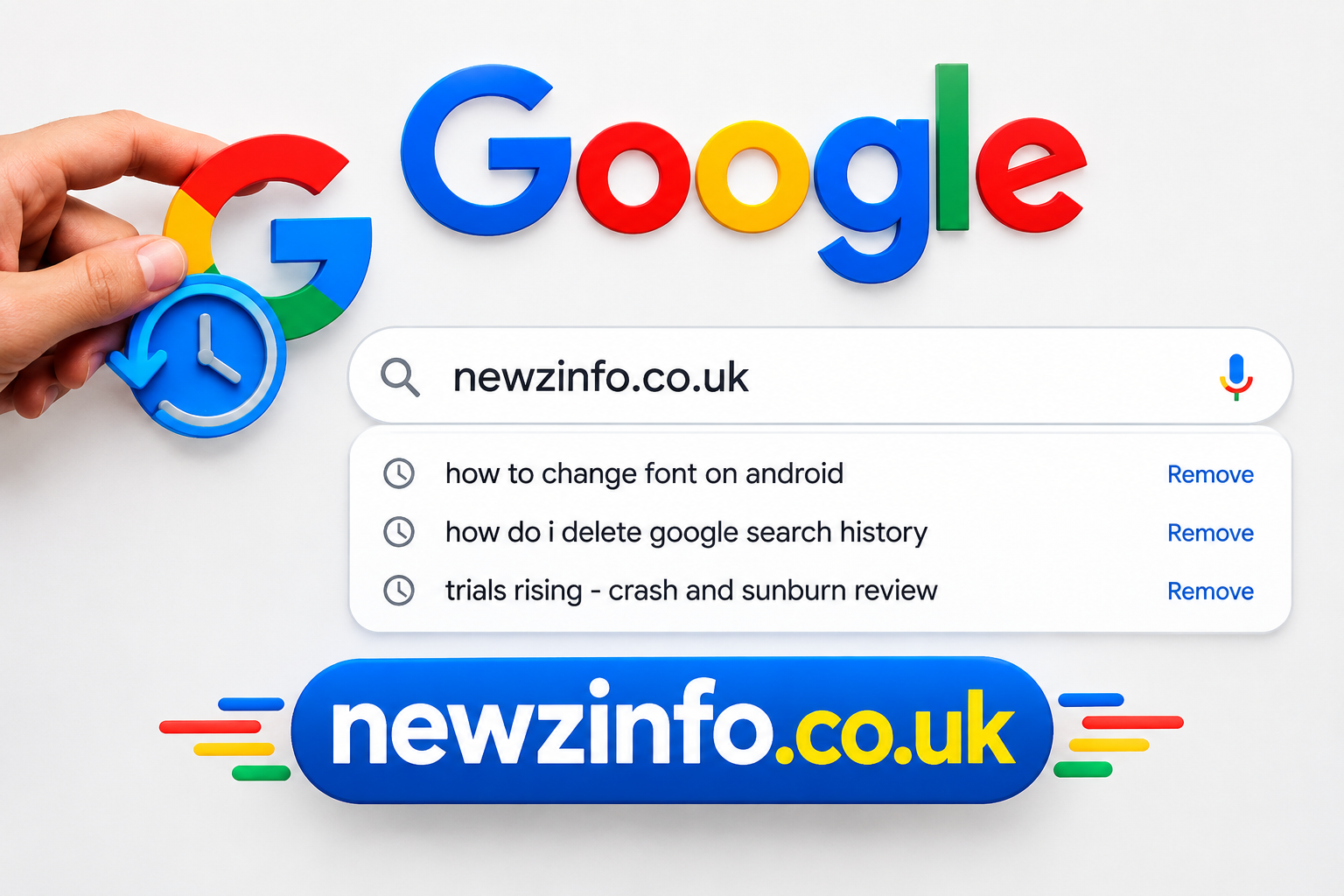 Clear Google Search History