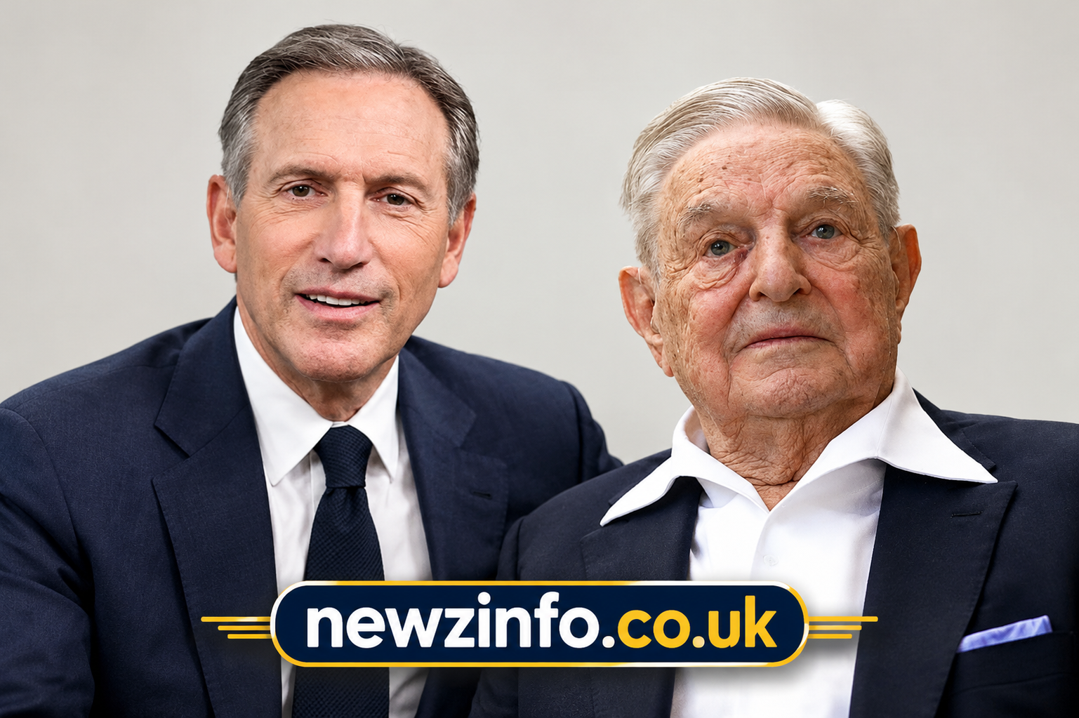 Howard Schultz and George Soros